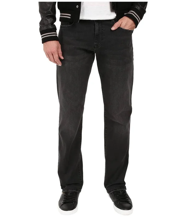 Mavi Men's Zach Straight Leg in Grey Williamsburg - Men's Jeans
