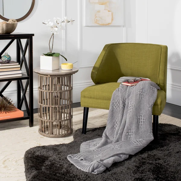 Safavieh Cozy Knit Geometric Throw - Grey