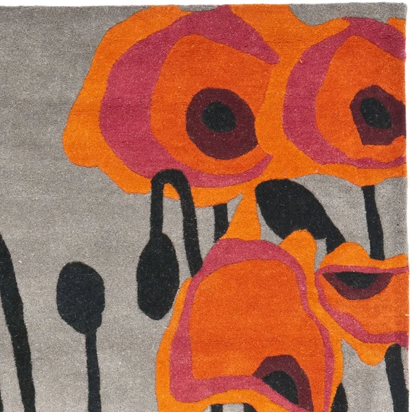 Safavieh Soho Rug SOH853B Grey, Orange, 2& 6x22 x 6&