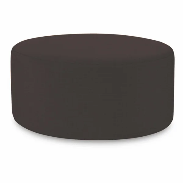 Howard Elliott Seascape Charcoal Universal 36x22 Round Ottoman
