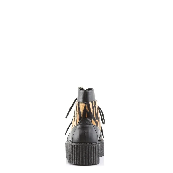 Demonia - V-CREEPER-571 10, Black Vegan Leather
