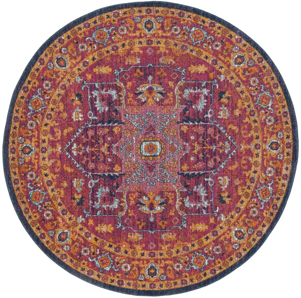 Safavieh Evoke EVK275S 6&7x22 x 9&0x22 Fuchsia - Orange Area Rug
