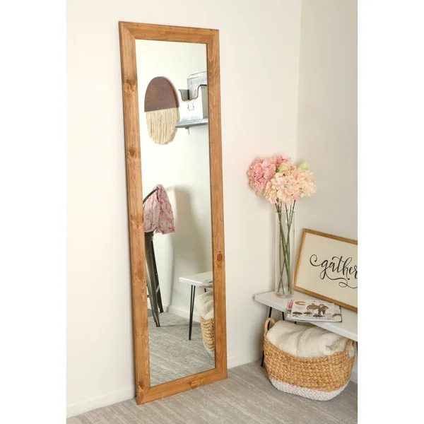 Natural Wooden Mirror - 31 x 59