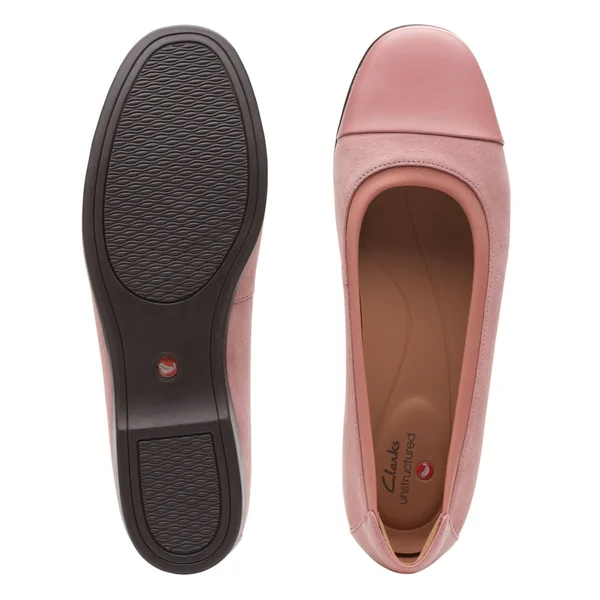Clarks Womens Un Darcey Cap 2 Rose Combi Size 10