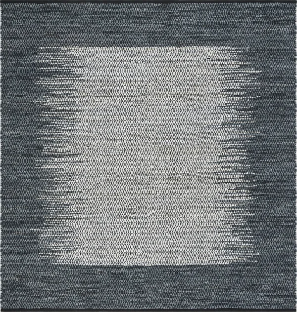 Safavieh Vintage Leather VTL387B 6&0x22 x 6&0x22 Round Light Grey - Charcoal Area Rug