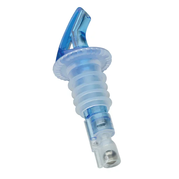 Precision Pours 114 Bl 1.25 oz. Ocean Blue Measured Liquor Pourer - 12/Pack