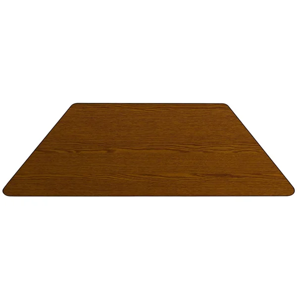Flash Furniture Oak Trapezoid Activity Table