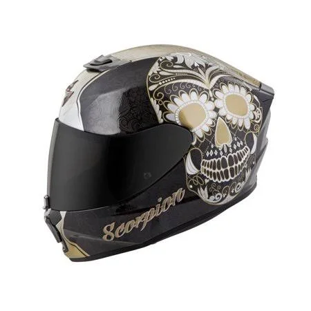 Scorpion Helmet EXO-R420 Sugarskull Helmet - Size: XL, Black