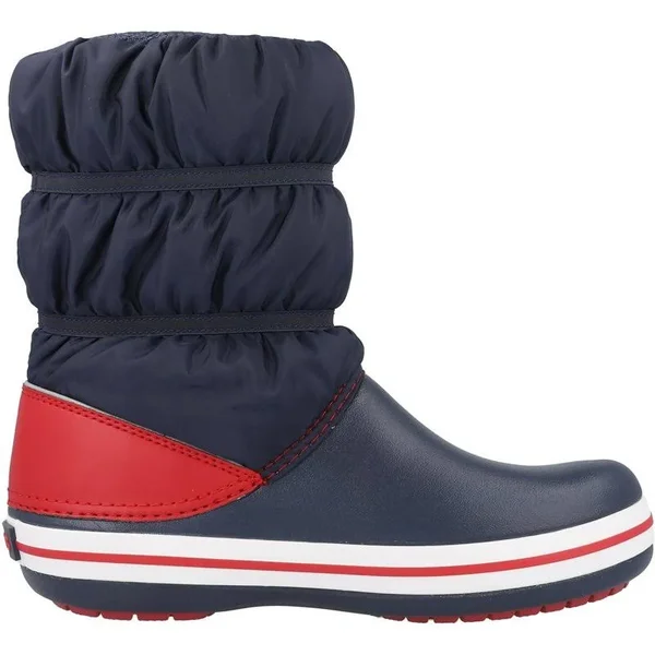 Crocs Kids& Crocband Winter Boot, Navy Blue/Red, C12