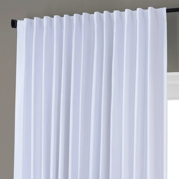 Exclusive Fabrics & Furnishing Blackout Extra Wide Vintage Textured Faux Dupioni Curtain PANEL, Green