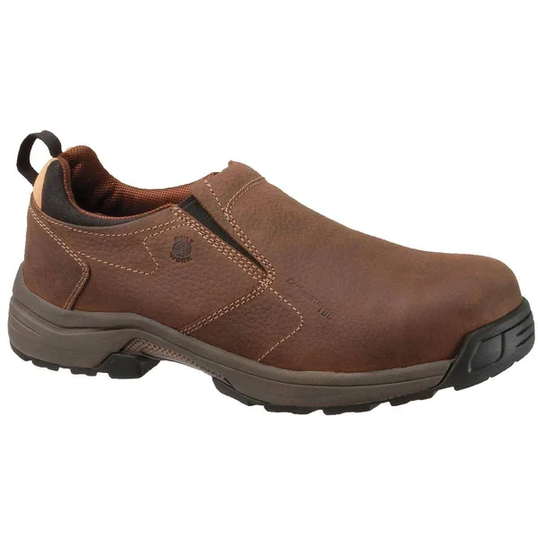 Men's Carolina Lightweight ESD Composite-Toe Slip-On : Brown