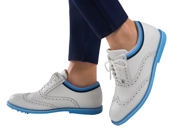 G/FORE Women's Grosgrain Brogue Gallivanter Golf Shoes - White - 8.5