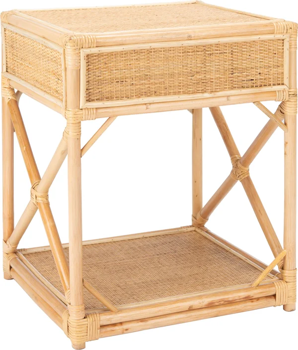 Safavieh Bali 1 Drawer 1 Shelf Nightstand - Natural