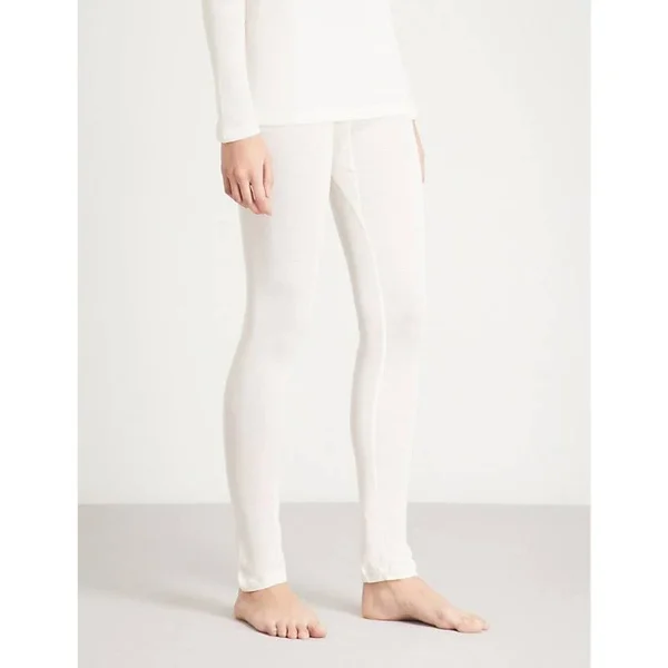 Hanro Pure Silk Leggings, Pale Cream, Women's, Xs