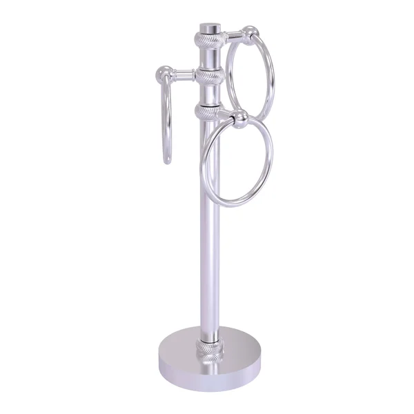 Allied Brass Vanity Top 3 Towel Ring Guest Towel Holder with Twisted Accents