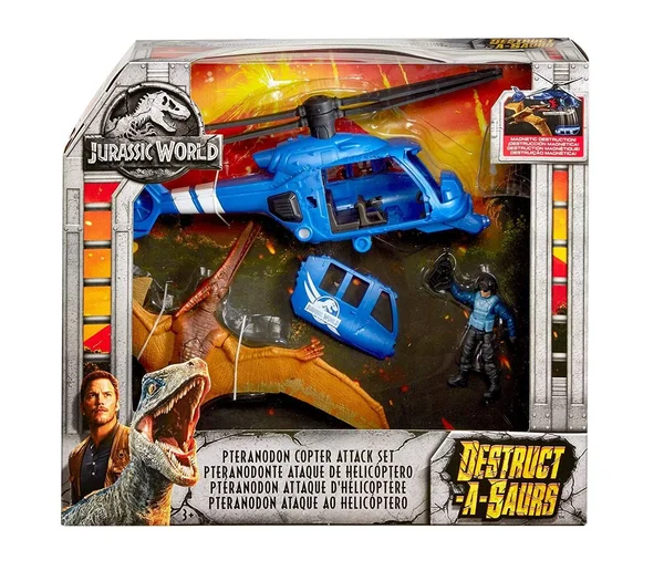 Jurassic World Destruct-a-saurs Pteranodon Copter Attack Set