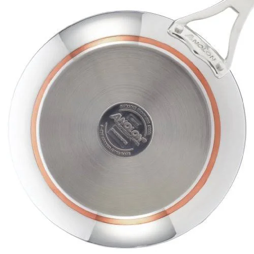 Anolon Nouvelle Copper & Stainless Steel 2.5-Quart Covered Saucier