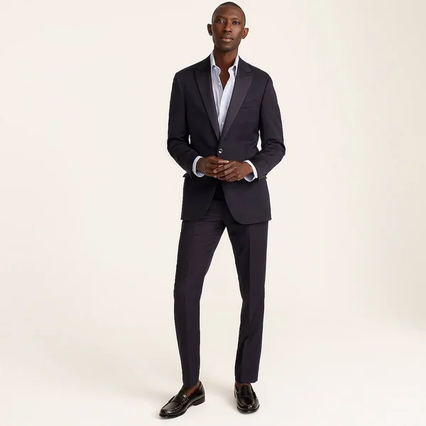 J.Crew Mens Ludlow Slim-Fit Tuxedo Jacket in Italian Wool (Size 36/R)