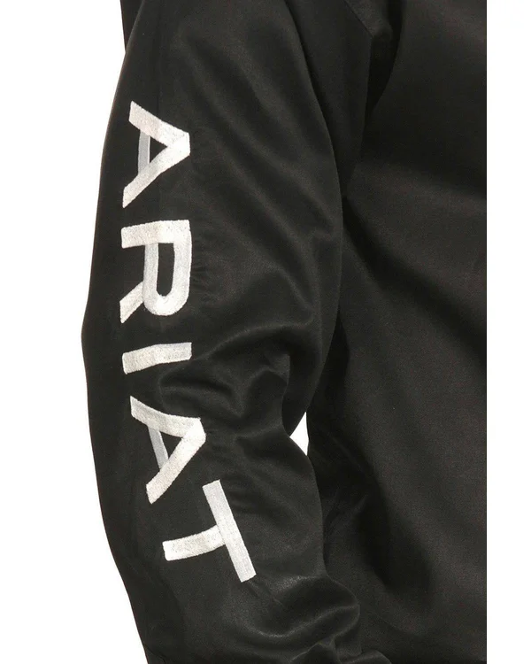 Men's Ariat Team Logo Twill Shirt - Black/White