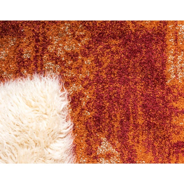Unique Loom Autumn Plymouth Area Rug - 9& x 12& Terracotta
