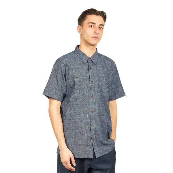 Patagonia Back Step Shirt - Men's Goshawk Dobby/New Navy - S