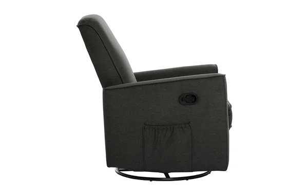 Evolur Raleigh Basic Glider, Recliner, Rocker Charcoal