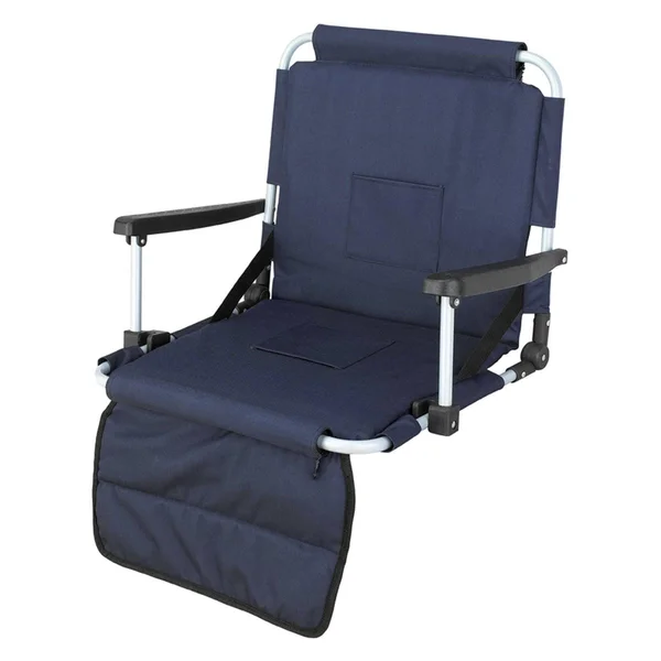 Picnic Plus Psm-106N Stadium Seat with Armrests - Navy, 20 x 16 x 17 inches