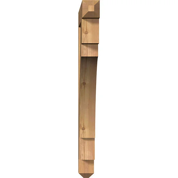 Ekena Millwork 3 1/2x22W x 34x22D x 38x22H Merced Craftsman Smooth BRACKET - Western Red Cedar