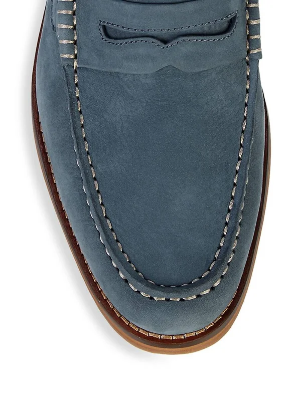 Sperry Gold Cup Exeter Suede Tassel Penny Loafers US 9.5, Blue