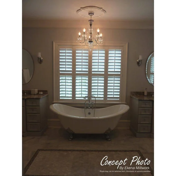 Ekena Millwork CM51NEACS 51 1/8x22OD x 3 5/8x22ID x 1 1/2x22P Nevio Ceiling Medallion (Fits Canopies Up to 4 3/4x22) - Hand-Paint