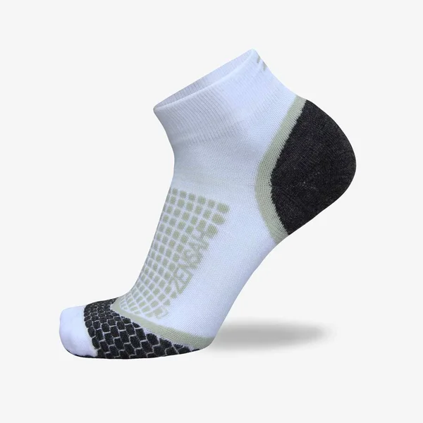 Zensah Grit Running Socks (Quarter) 3 Pack in Grey