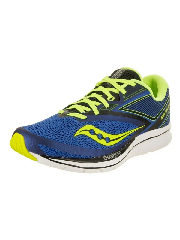 Saucony Kinvara 9 Men's Running Shoes Blue/Black/Citron Size 12.5 Width D - Medium