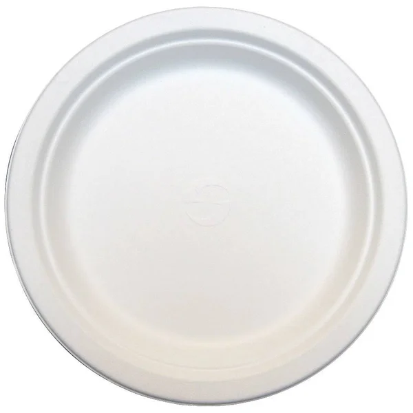 Green Wave International TW-POO-009 PE 7 in. Bagasse Biodegradable PLATE - White