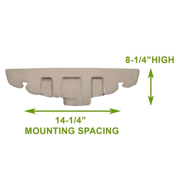 Small Bathroom Wall Mount Sink with Overflow - White