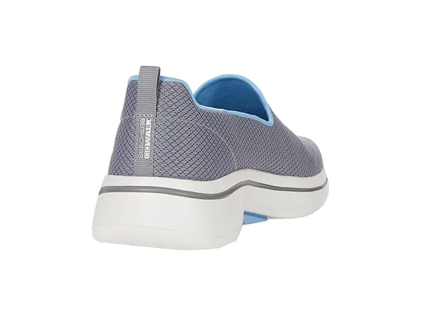 Women's Skechers GOwalk Arch Fit Grateful Slip on Sneaker, Adult, Size: 5, Gray/Blue