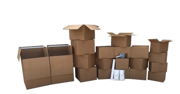 Uboxes 3 Room Economy Kit- 40 Moving Boxes Packing Supplies.