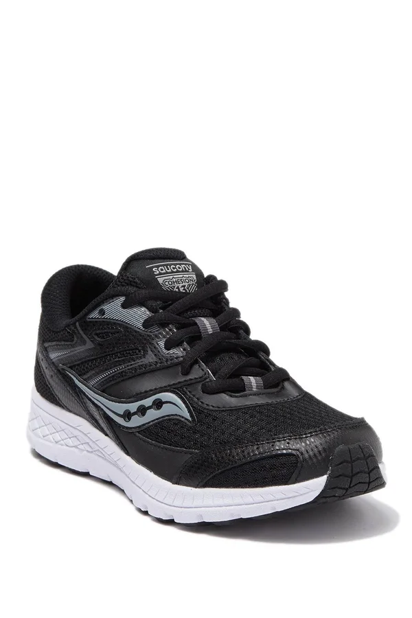 Saucony Cohesion 13 LTT Sneaker Black, Size 5.5 M Boys Shoes