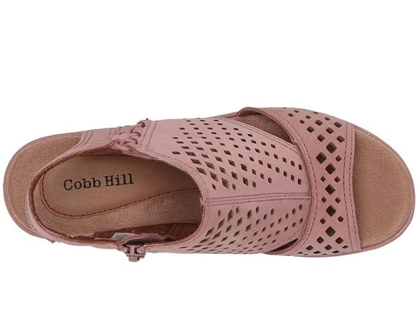 Women's Rockport COB Hill Janna Wedge Sandal, Size 6.5 W - Pink