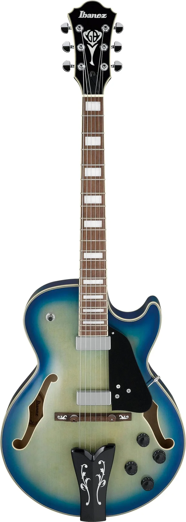 Ibanez GB10EMJBB George Benson Electric Guitar (Jet Blue Burst)