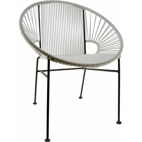 Innit Designs Concha Chair - Black Frame, Clear