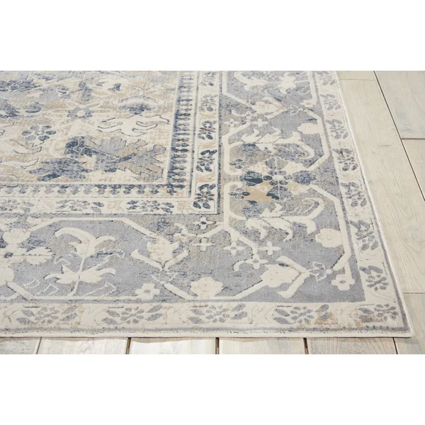 Kathy Ireland Malta MAI05 Area Rug - 2&2x22 x 7&7x22 Runner - Taupe