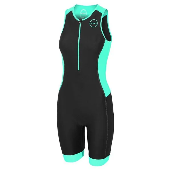 Zone3 Women's AquaFlo Plus Trisuit M - Black/Grey/Mint