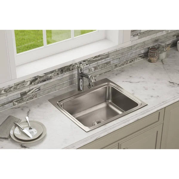 Elkay LR25222 Lustertone Single Bowl Sink