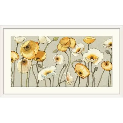&Jaune Gris I& by Shirley Novak Painting Print Winston Porter Size: 20x22 H x 32x22 W x 1x22 D, Format: White Framed