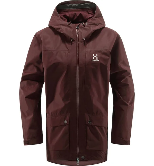 Haglofs Rubus GTX Jacket Women Maroon Red M Jacket Ladies, Women