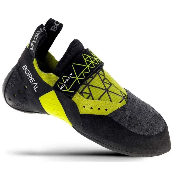 Boreal Climbing Shoes Mens Mutant Leather Black Yellow 11935