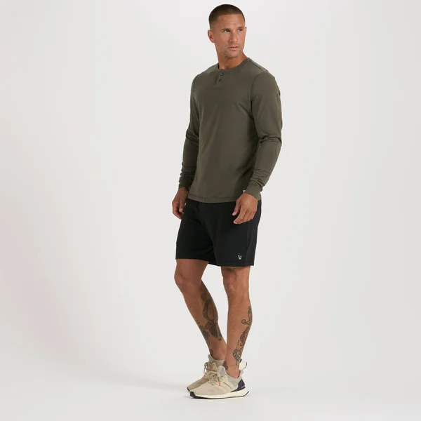 Vuori Ponto Short - Men's L Black Heather