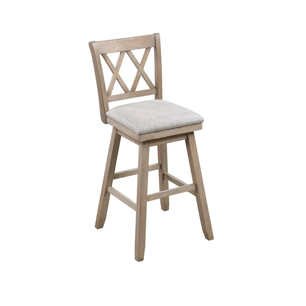 Brookline Swivel Counter Height Barstool Gray - H2O Furnishings