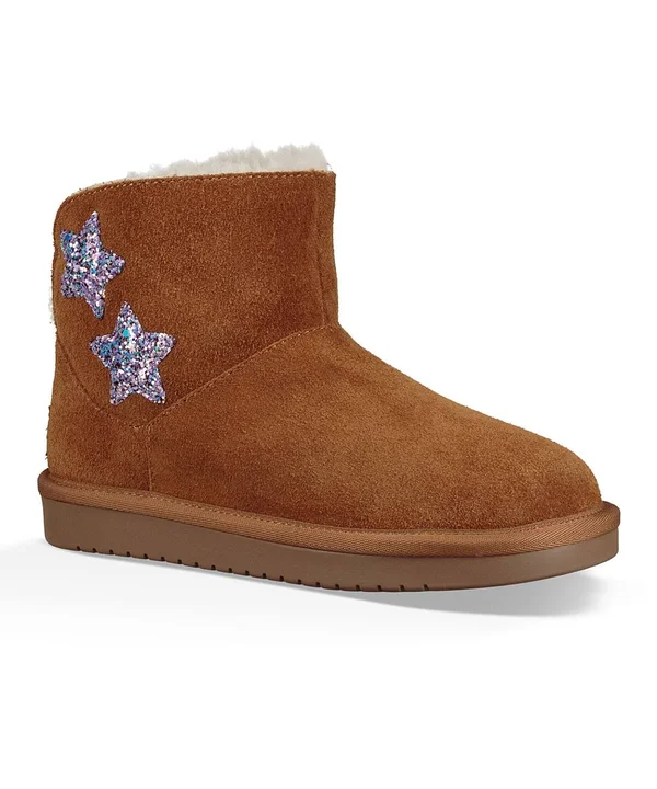 Koolaburra by Ugg - Kids& Koola Star Mini Boots in Chestnut - Size 12