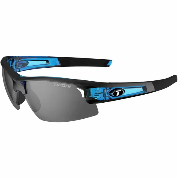 Tifosi Synapse Crystal Blue Sunglasses - Smoke-AC Red -Clear
